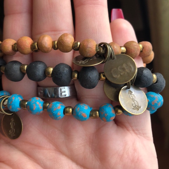 Stackable Simbi Handmade Clay Bracelets - Picture 3 of 3